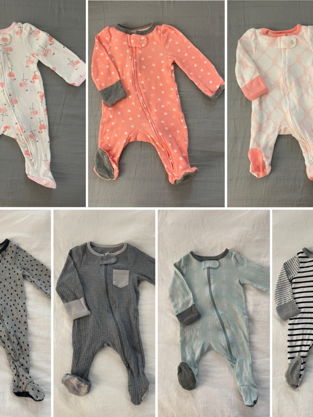 7 Cloud island newborn footies